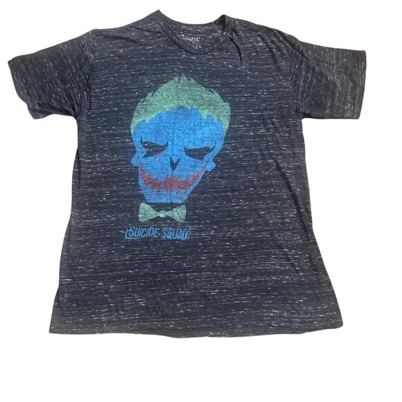 Suicide Squad Joker Graphic Kids T-Shirt Medium Black Heather short sleeve - Picture 1 of 6